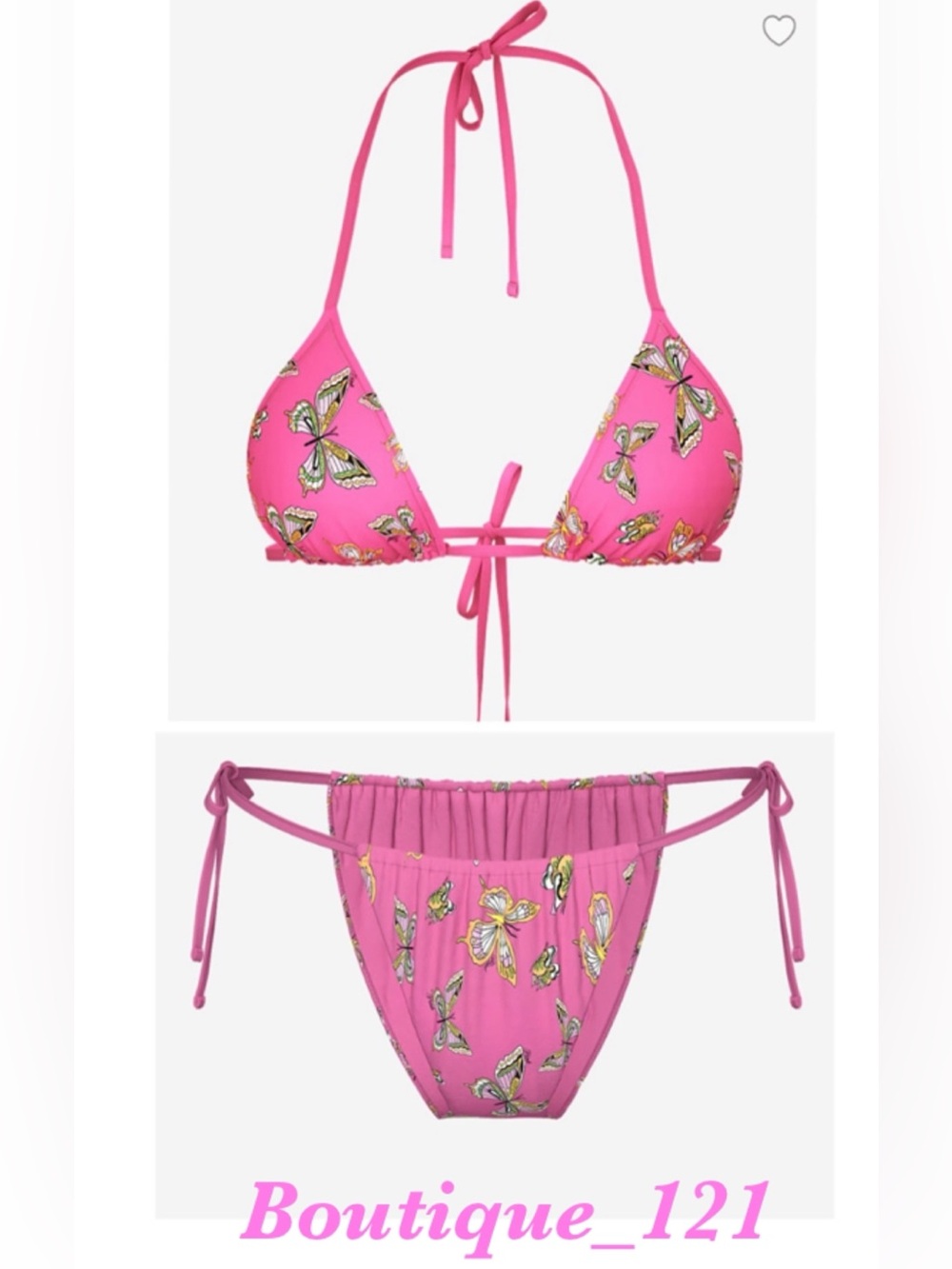 Pink Butterfly Bikini